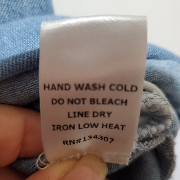 Lumière Lightwashed Distressed Denim Romper - Picture 11 of 12